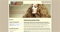 Desktop Screenshot of kadernickepotreby-praha.cz