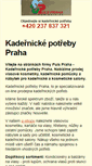 Mobile Screenshot of kadernickepotreby-praha.cz