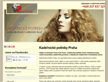 Tablet Screenshot of kadernickepotreby-praha.cz